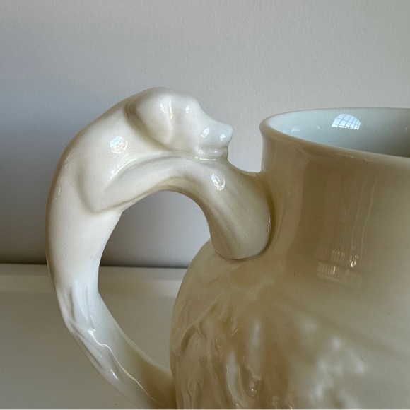 Wedgwood Vintage Pitcher Devonshire Hound Dog Handle Jug Creamware - Picture 5 of 15